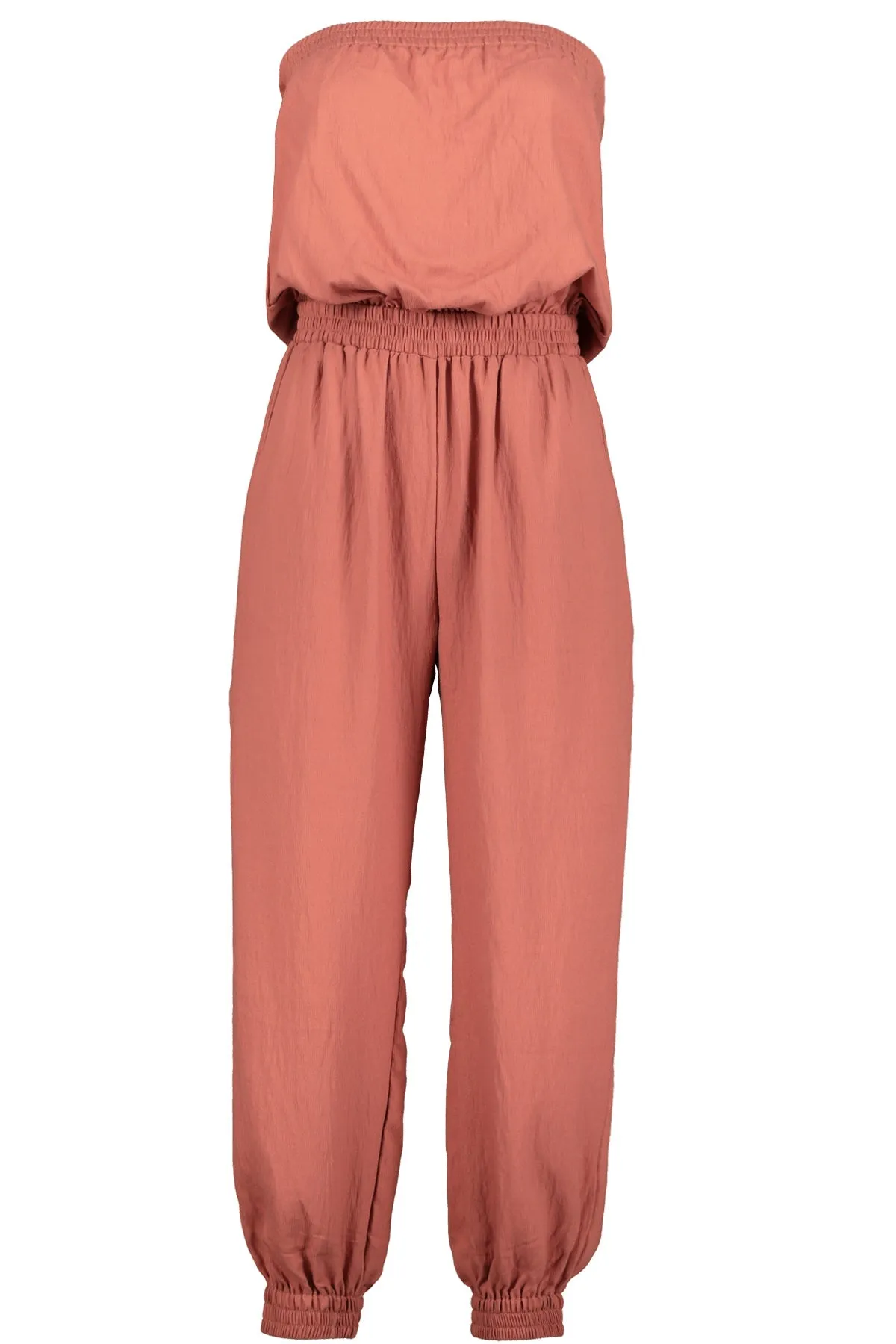 Maya Strapless Jumpsuit/ Divine