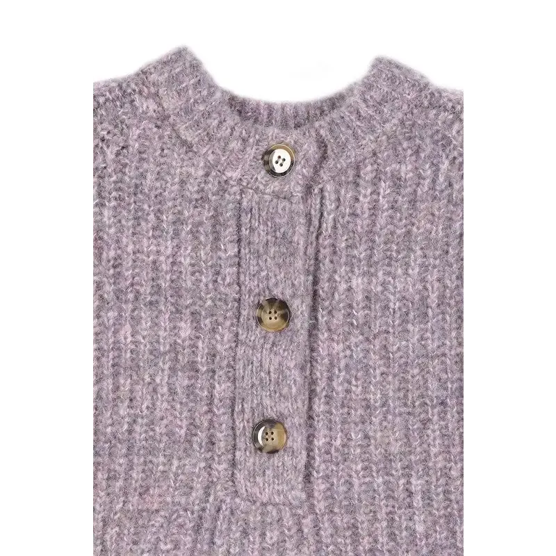 Melange multicolor sweater top