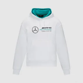 Mercedes Womens Oversized Hoody, White