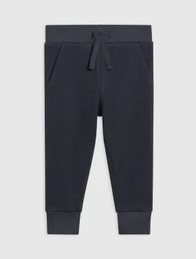 Nelson Waffle Knit Jogger - Navy