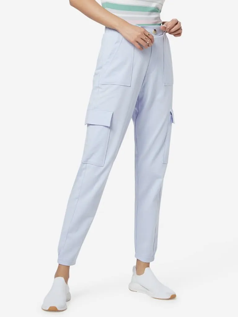 Nuon Blue Reggie Cargo-Style Joggers