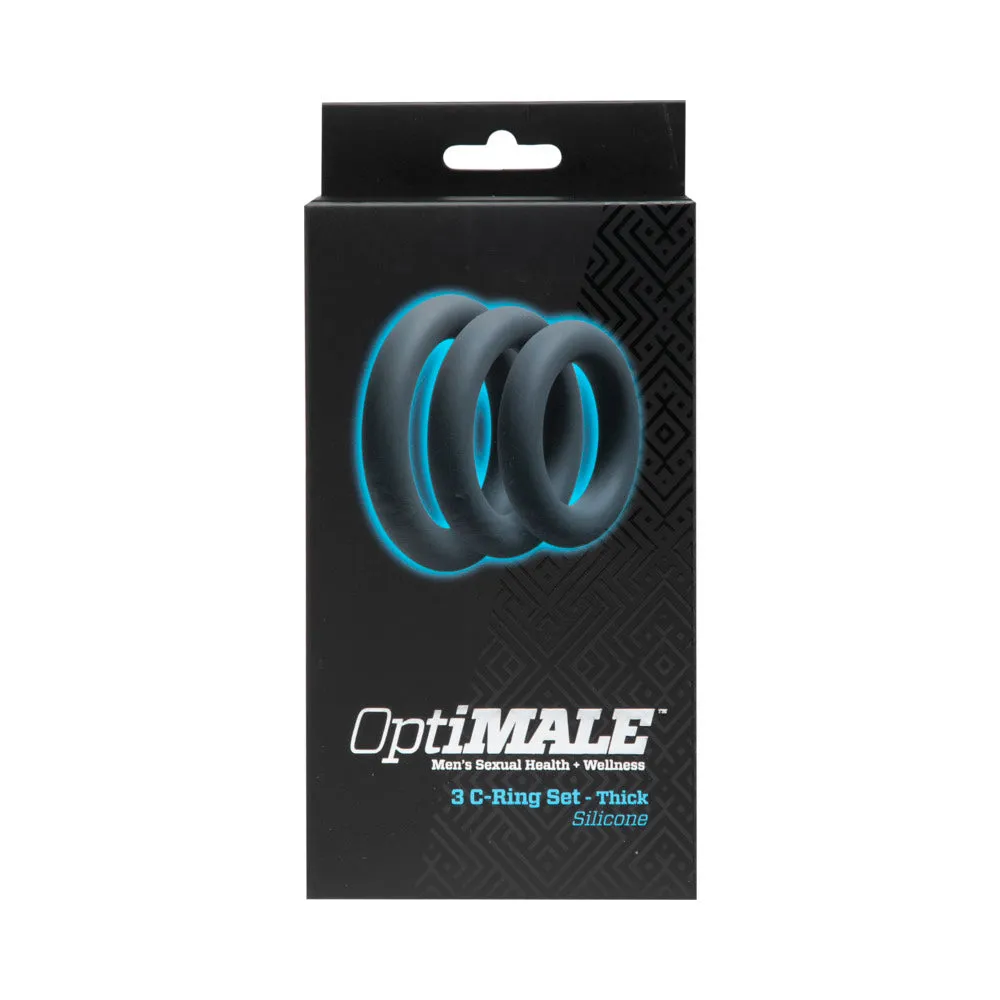 OptiMALE  3 C-Ring Set  Thick Slate