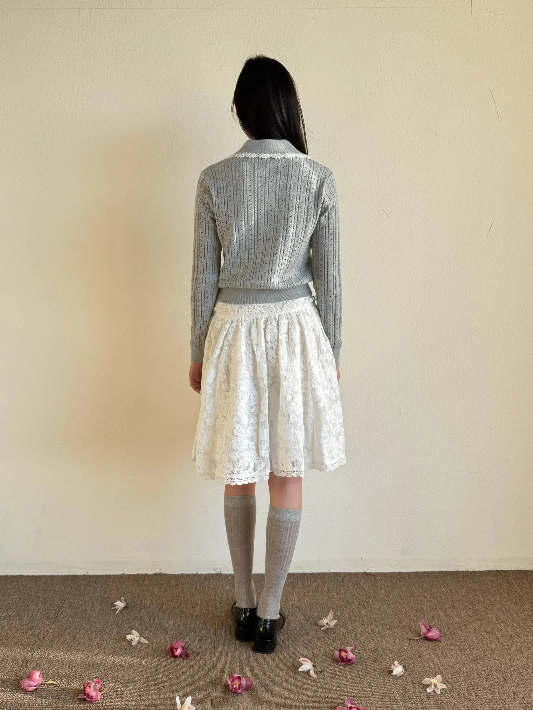 [Pacific Postition] Angel Heart Club Wool Blended Cardigan