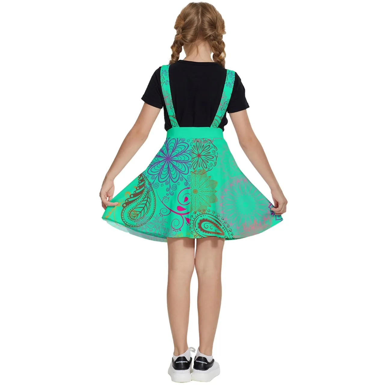 Paisley Mist Girls' Apron Dress