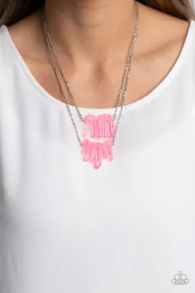 Paparazzi Necklace ~ Crystal Catwalk - Pink