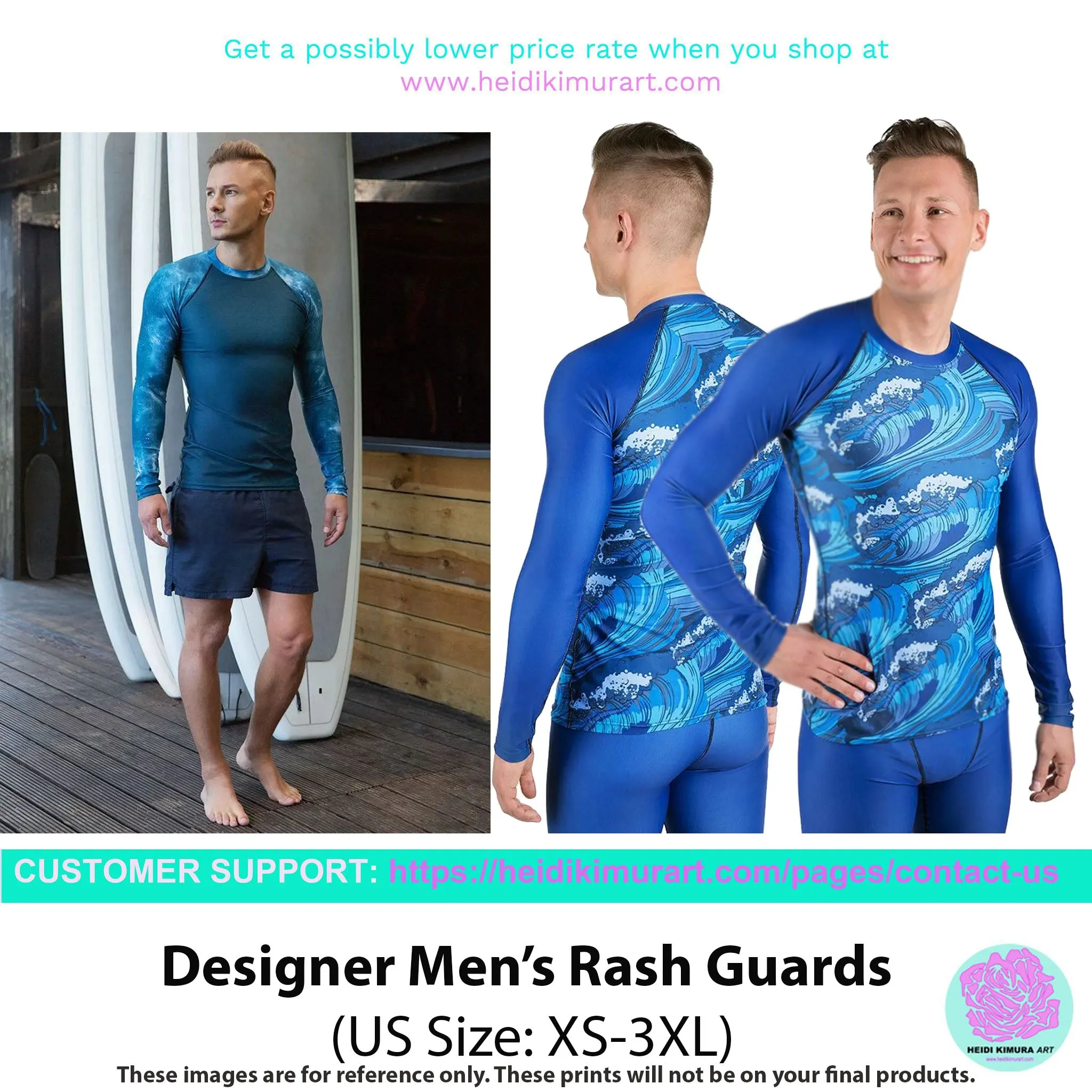 Pastel Purple Color Men's Top, Best Men's Rash Guard UPF 50  Long Sleeves Designer Polyester Spandex Sportswear