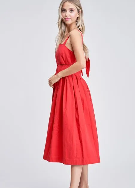 Pleated Poplin Sun Dress