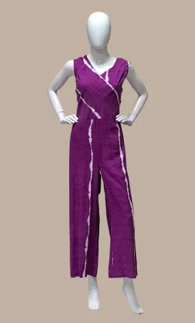 Purple Fusion Printed Jumpsuit