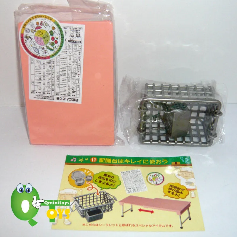 Rare 2006 Re-Ment School Lunch Meal Set No.11 - Sp Secret Stretchable Dining Table <Free Shipping>