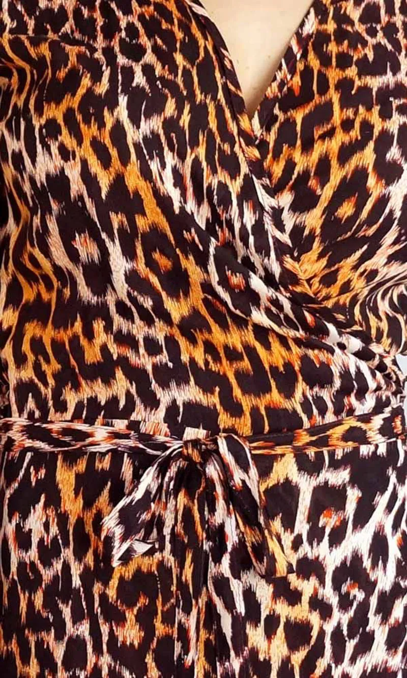 Rayon Dress Cupid Leopard, More Colours