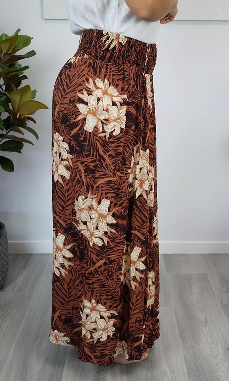 Rayon Skirt Amber Orchids, More Colours