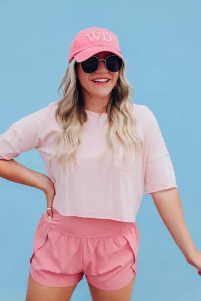 Redefining Style Casual Crop Top - Pastel Peach