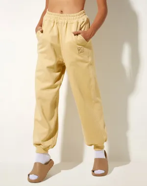 Roider Jogger in Custard M Embro