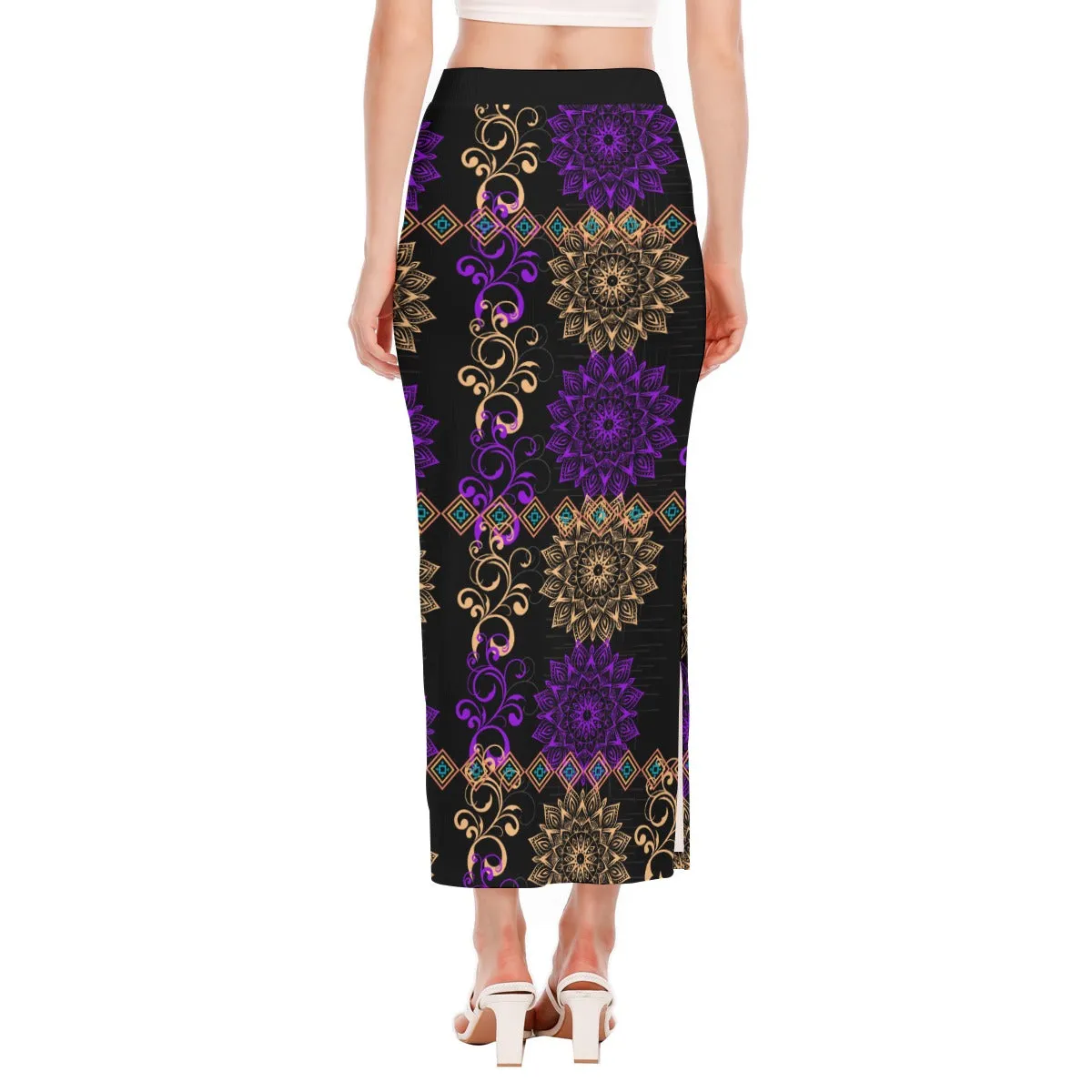 Royal Hues Women's Side Slit Skirt