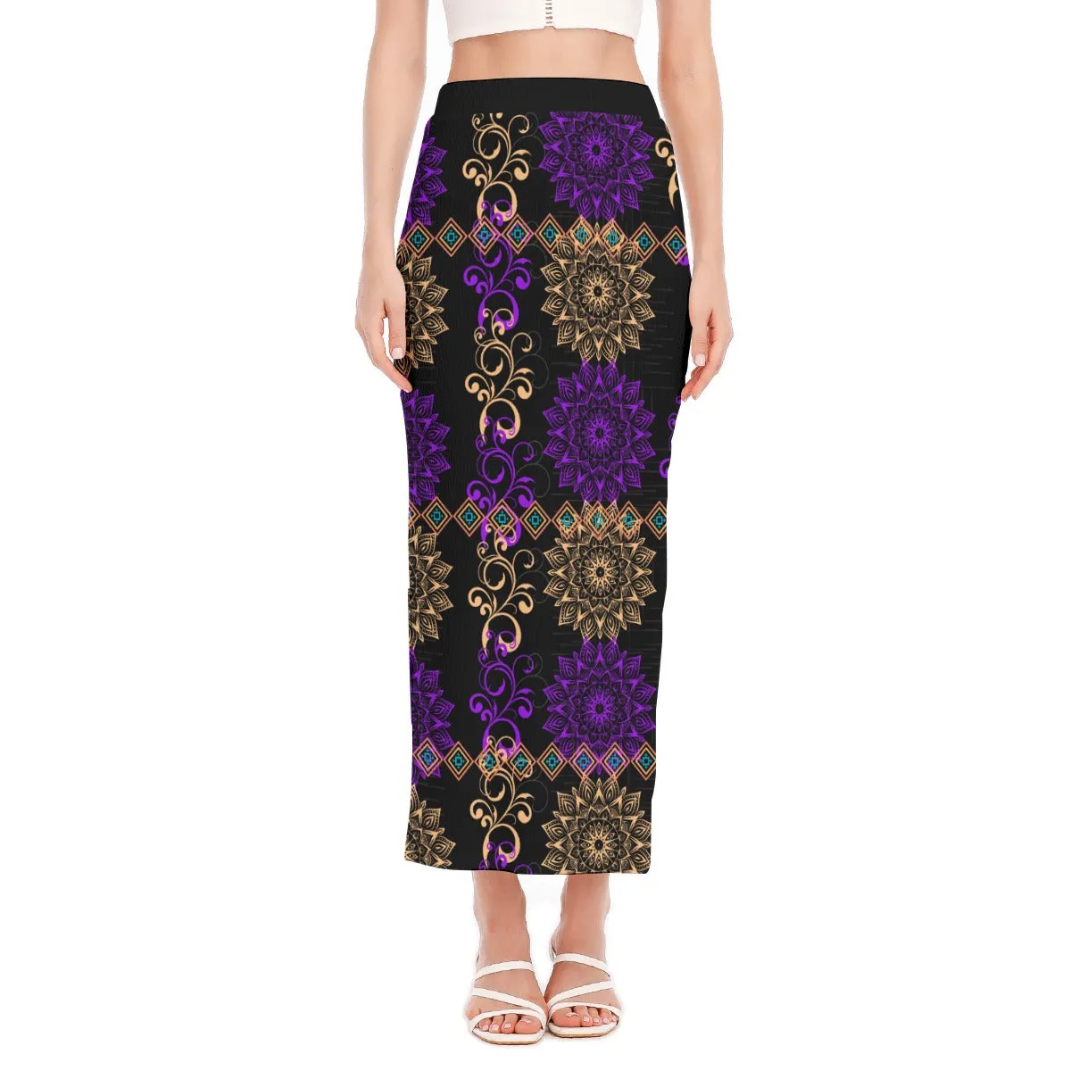 Royal Hues Women's Side Slit Skirt