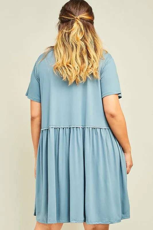 Sadie Tee Dress in Plus Size