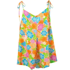 Short Jumpsuit - Sunshine Flower