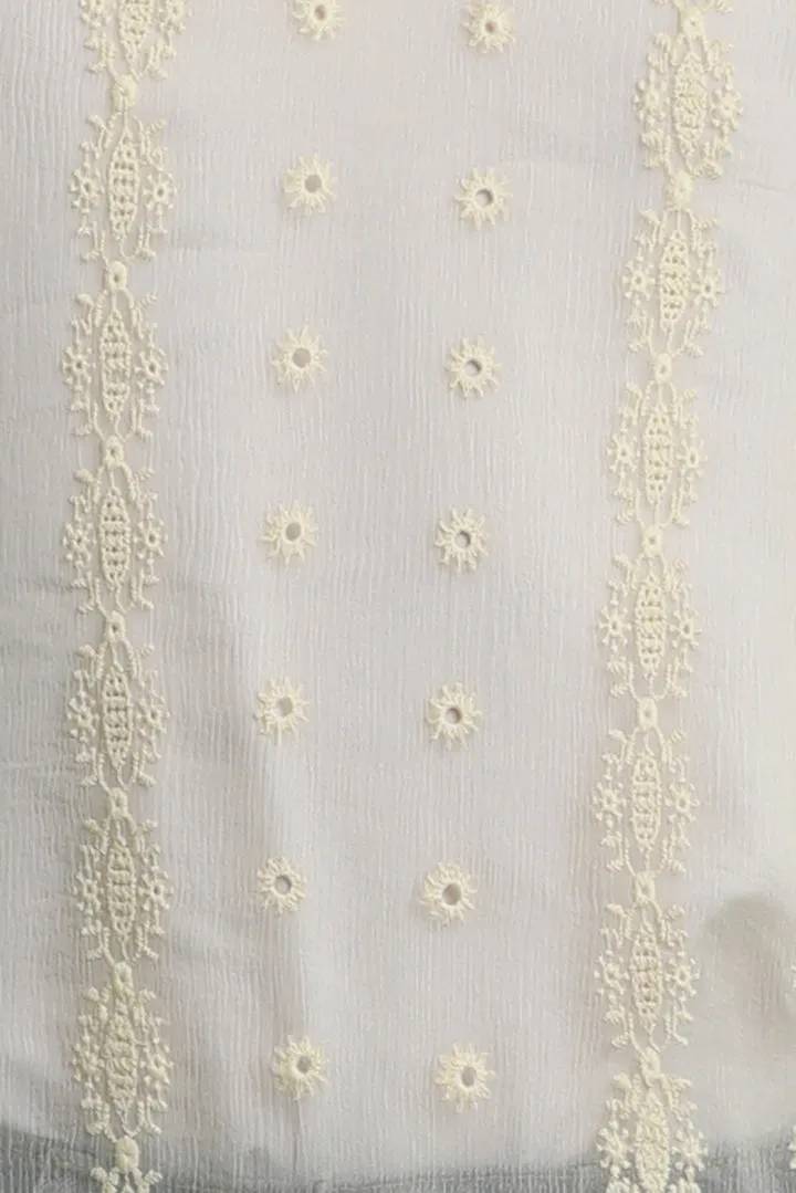 Silk Chiffon Embroidered Tunic