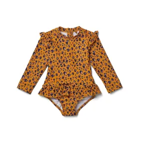 Sille Swim Jumpsuit - Mini leo/mustard