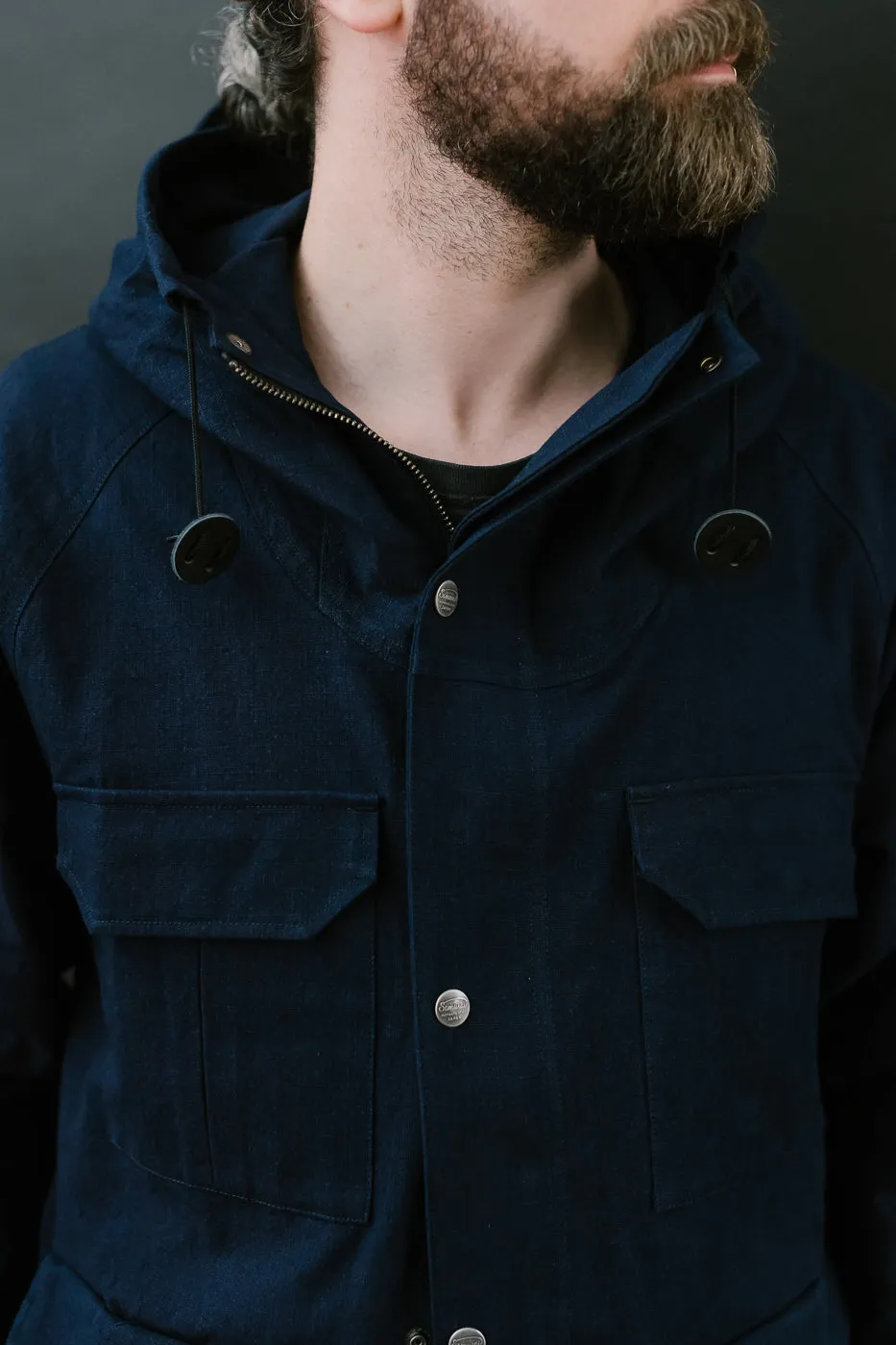 SJMPK24-AI - Ripstop Mountain Parka - Hank Dyed Indigo