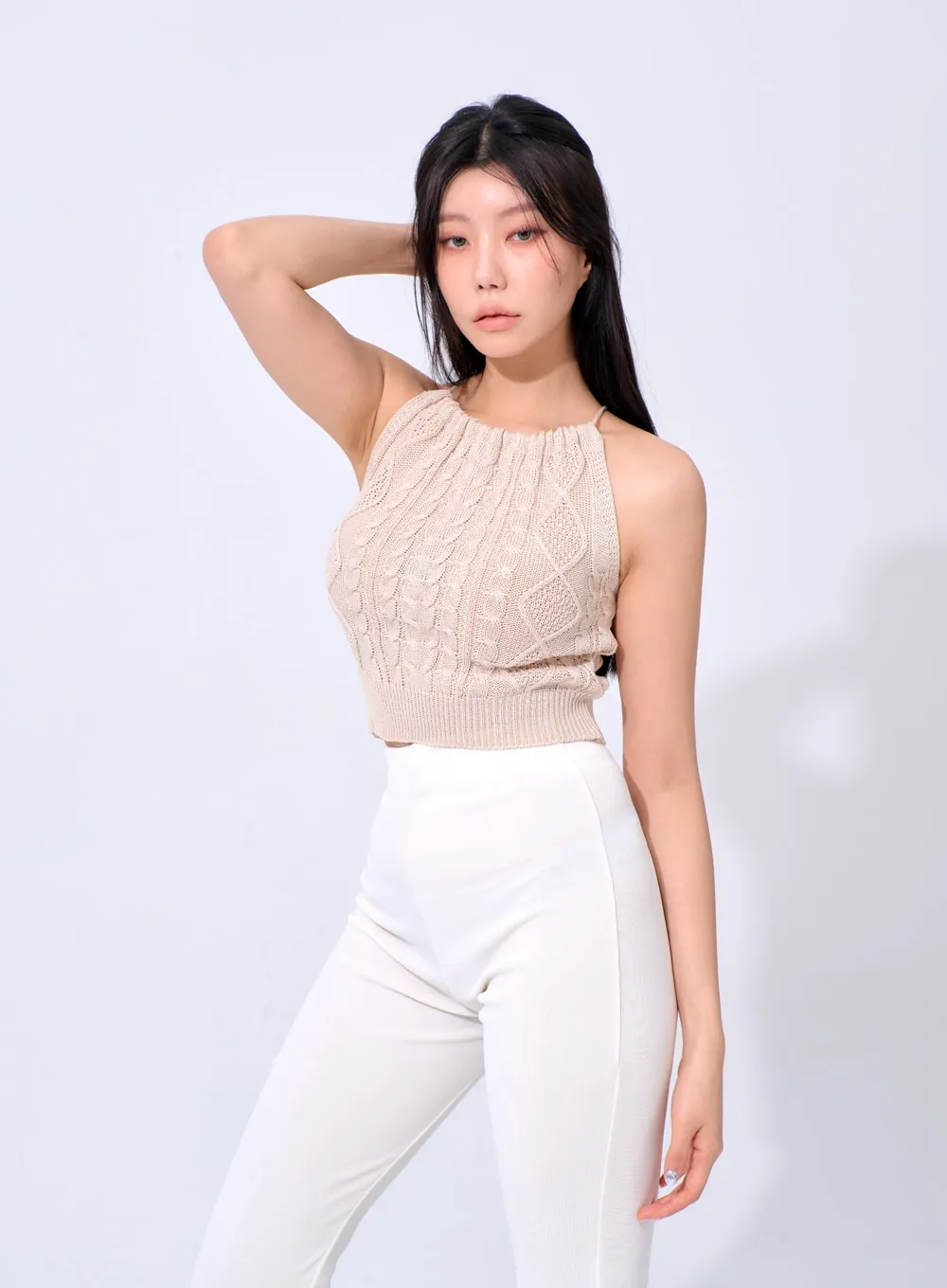 Sleeveless Knit Top IA327