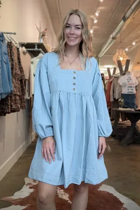 SM Denim Babydoll Dress