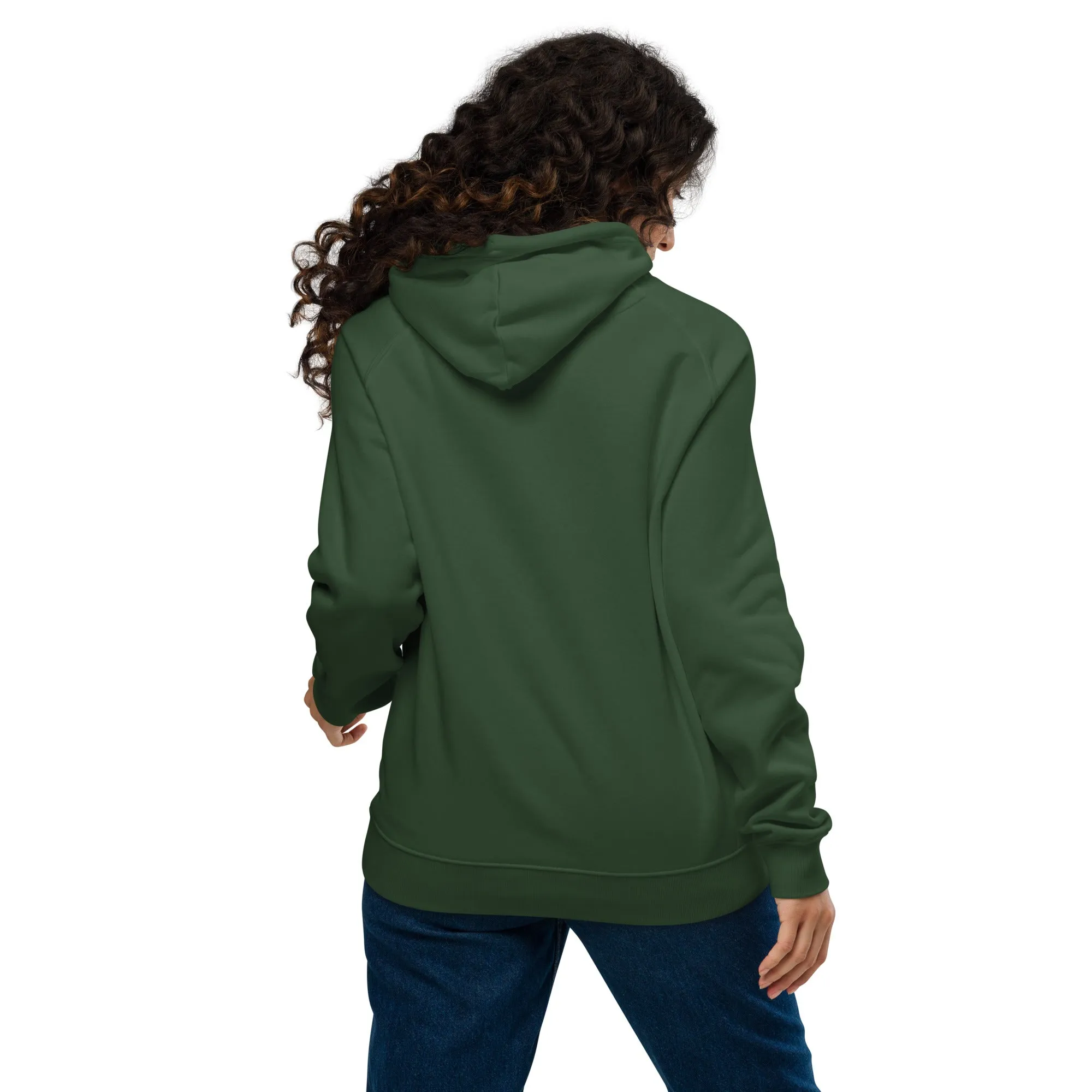 Spooky Halloween Graphic Women Eco Raglan Hoodie