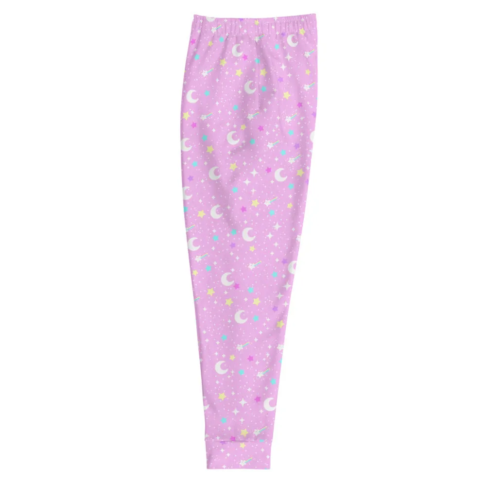 Starry Glitter Pink Men's Joggers