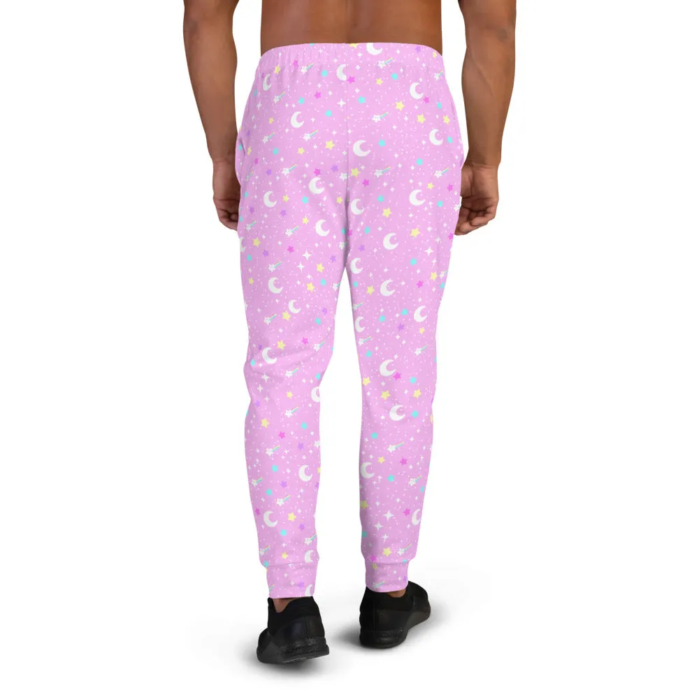 Starry Glitter Pink Men's Joggers