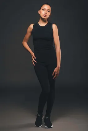 Stretch Jumpsuit in Black