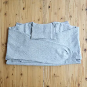 SWEAT SHIRTS RAGLAN SLEEVE TURTLE NECK GRAY