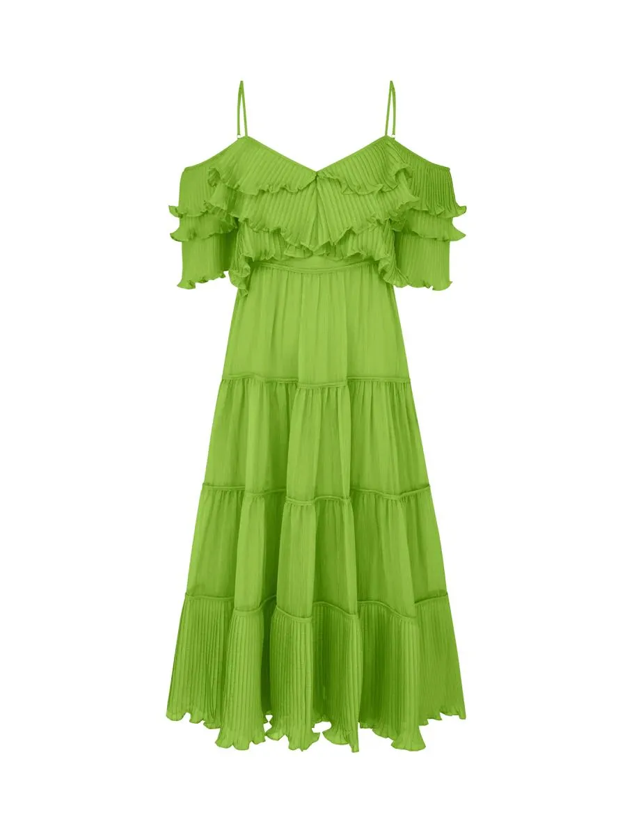 Talulah Cosmos Midi Dress - Mojito Lime