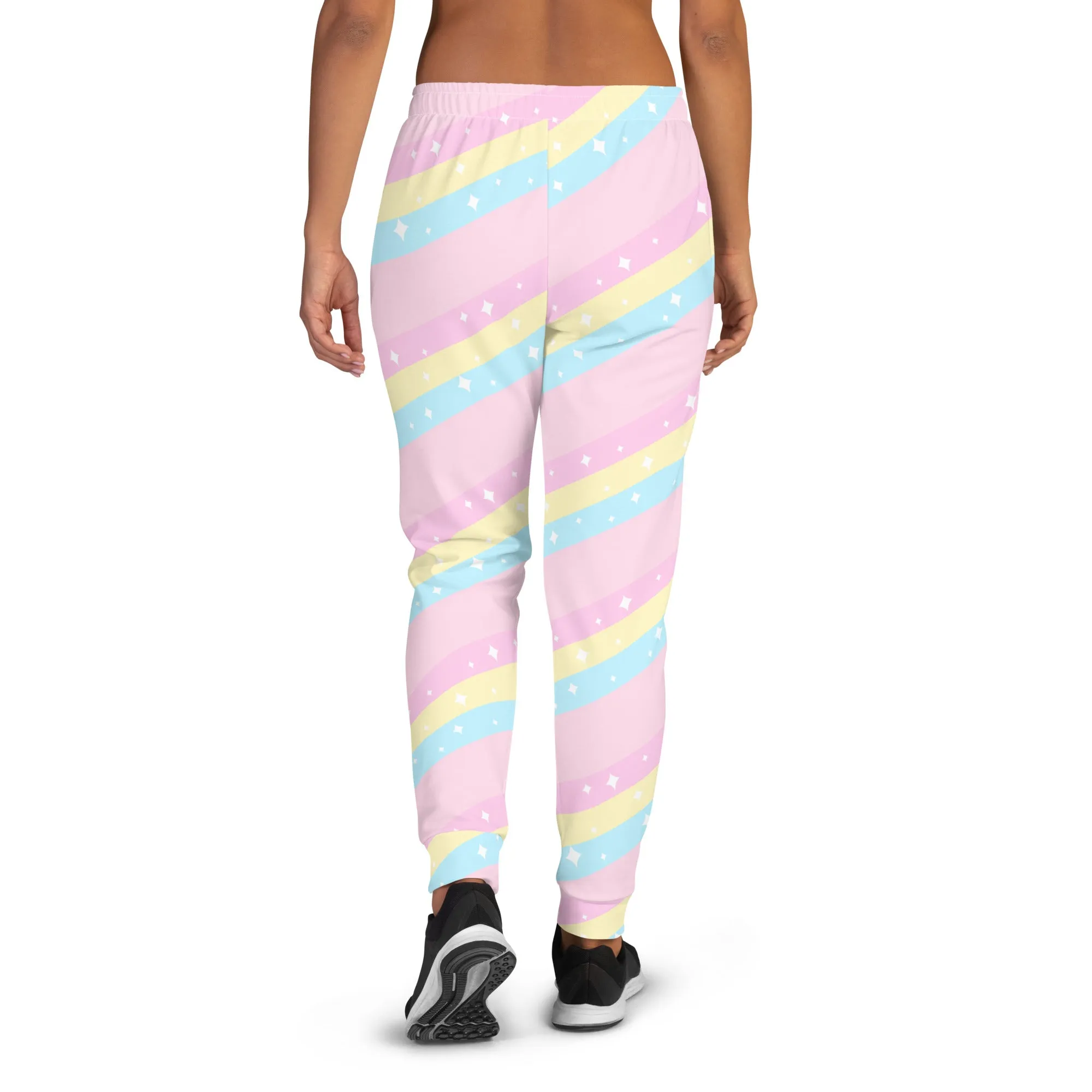 Teatime Fantasy Pink Rainbow Women's Joggers