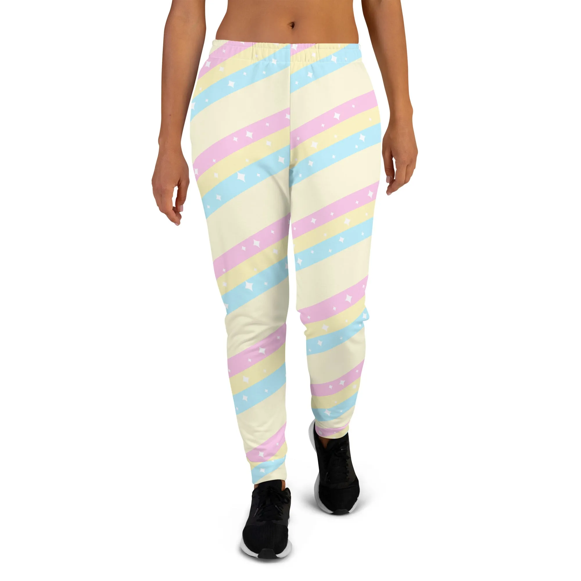 Teatime Fantasy Yellow Rainbow Women's Joggers