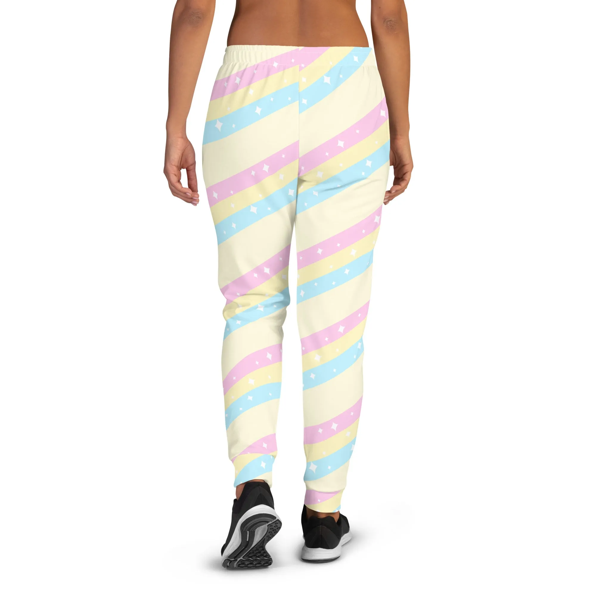 Teatime Fantasy Yellow Rainbow Women's Joggers