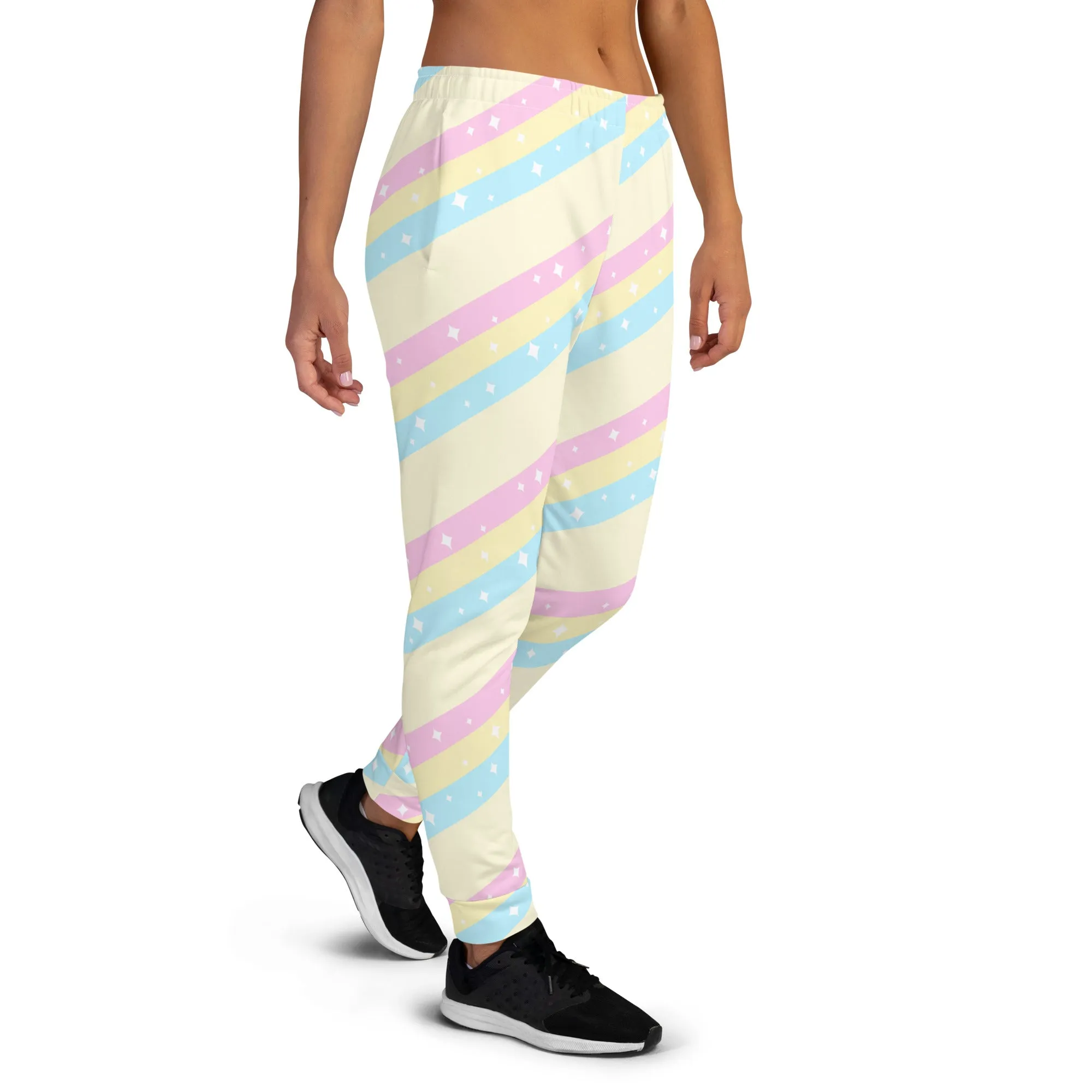 Teatime Fantasy Yellow Rainbow Women's Joggers