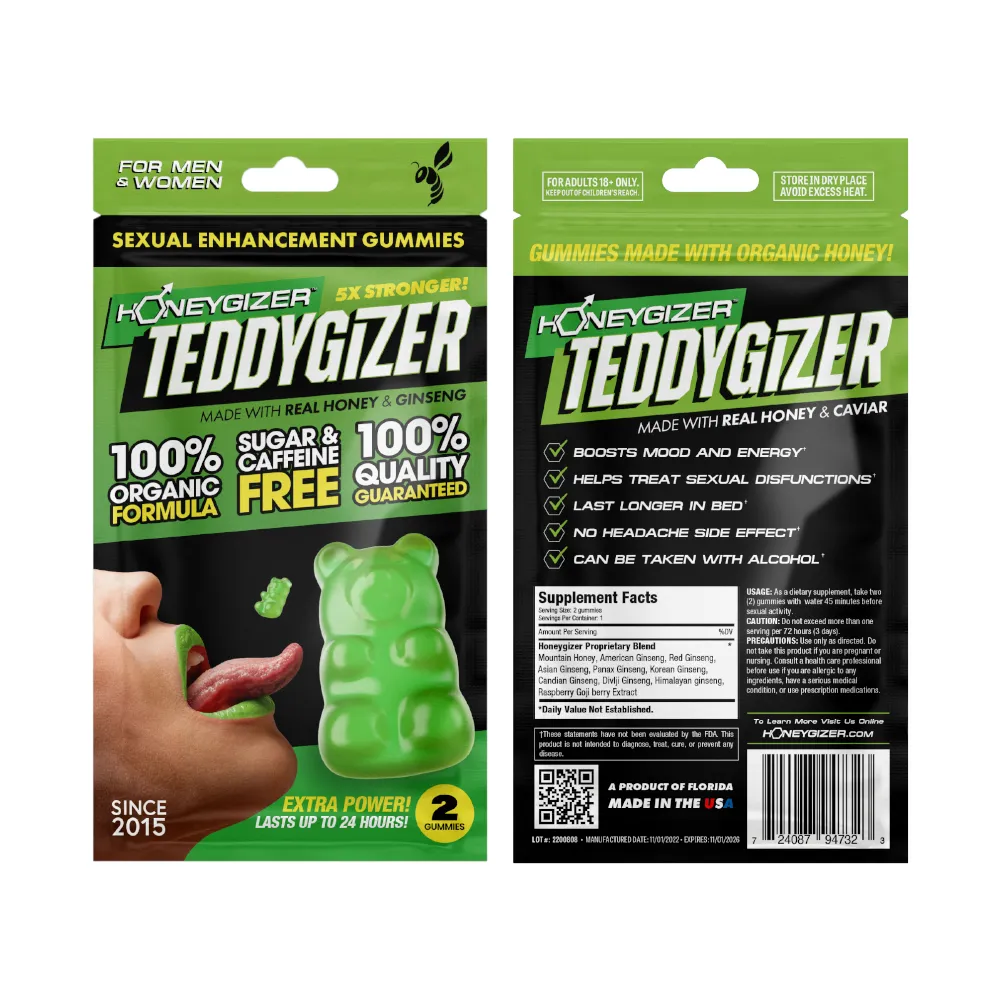 TEDDYGIZER Male Sexual Enhancement Gummy - Real Honey & Ginseng (1 ct.)