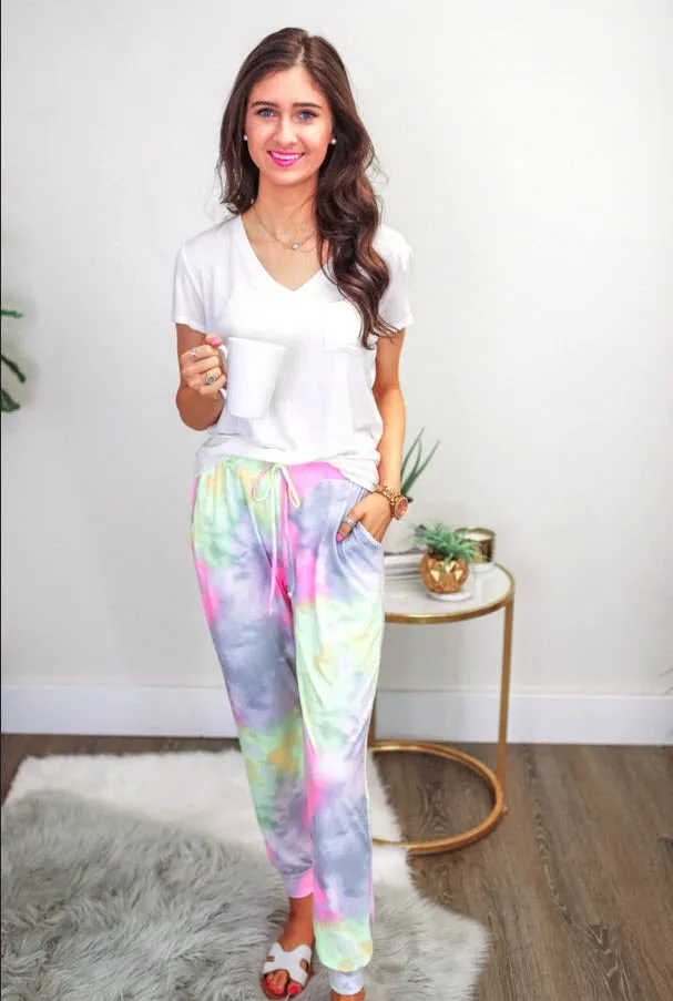 Tie Dye Pastel Joggers