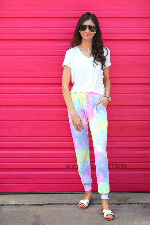 Tie Dye Pastel Joggers