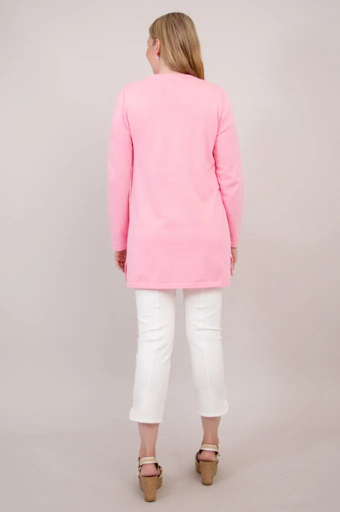 Tommy Cardigan, Pink, Cotton