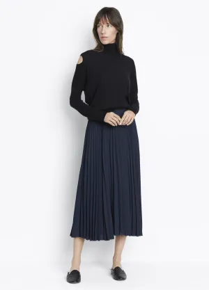 Vince Pleated Skirt Coastal Blue