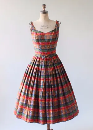 Vintage 1950s Palm Beach Summer Dress